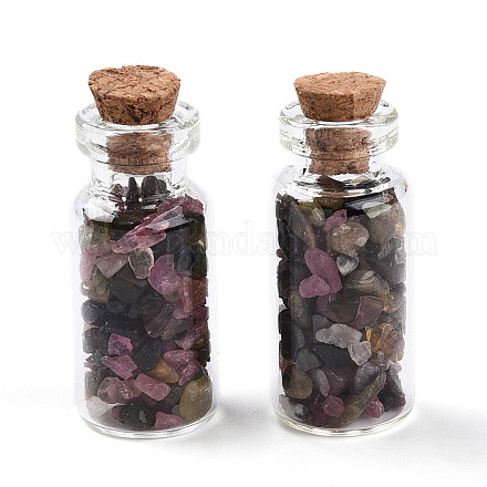 Стеклянные украшения для бутылок желаний AJEW-T013-02I-1