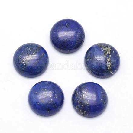 Natural Lapis Lazuli Cabochons G-P393-R11-12mm-1