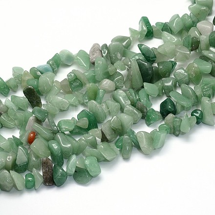 Natural Green Aventurine Beads Strands G-O049-B-54-1