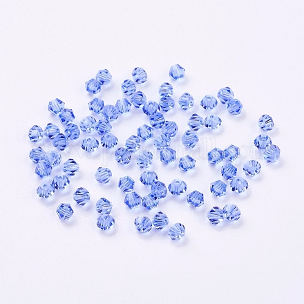 Faceted Bicone Imitation Crystallized Crystal Glass Beads X-G22QS062-1