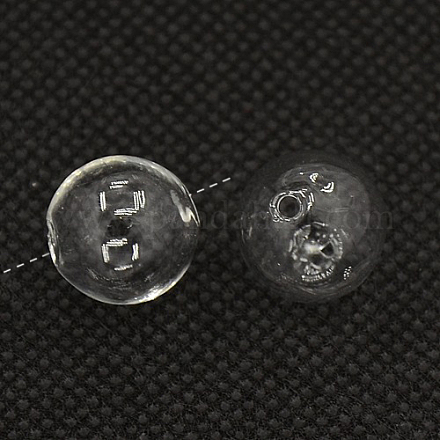 Handgemachten durchgebrannten Glaskugel-Perlen ZX-DH003Y-15-1