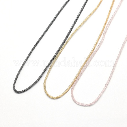 真鍮製ネックレス作り  長持ちメッキ  ミックスカラー  20.08インチ（51cm） MAK-P010-10-1