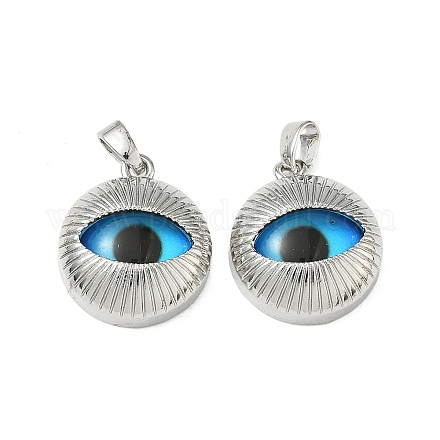 Латунь стекло кулоны KK-Z134-19P-02-1