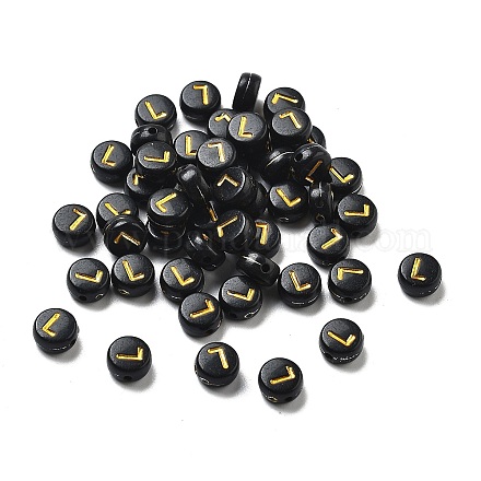 Покрытие непрозрачных акриловых бусин OACR-R005-03L-1