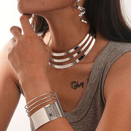 Комплекты из ожерелий с подвесками из сплава FS-WG2E0CA-01-1