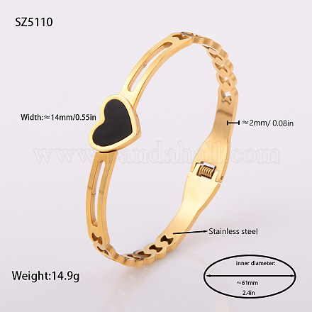 Браслеты из нержавеющей стали 304 и акрила на шарнирах FS-WGECB2B-03-1