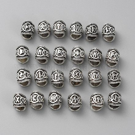 Сплавочные европейские бусины FIND-WH0139-19AS-1