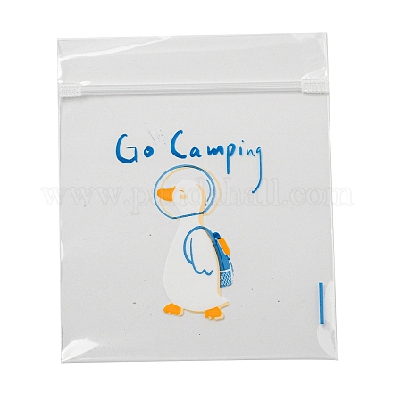 Прямоугольные пластиковые подарочные пакеты с замком-молнией OPP-Q008-01B-03-1