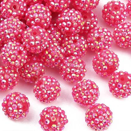 AB-цвет смолы горный хрусталь бисер RESI-S315-14x16-09-1