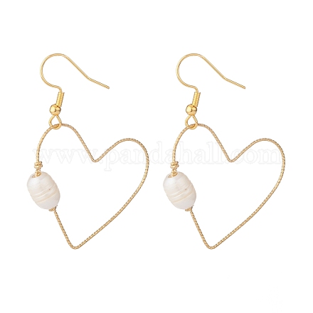 Boucles d'oreilles pendantes coeur ouvert pour femme EJEW-JE04712-1