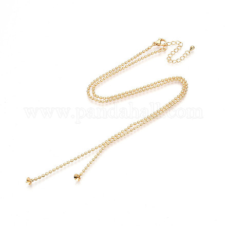 Изготовление ожерелья из текстурированной латунной цепочки толщиной 2 мм KK-N258-21G-1