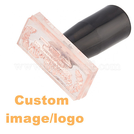  Personalized Stamp with Logo Name - Custom Rubber