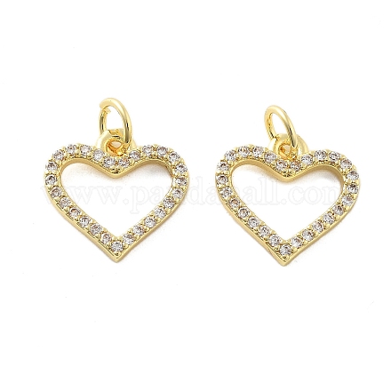 Латунные микро проложить кубического циркония подвески KK-C092-24F-G-1