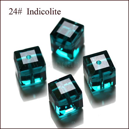 Abalorios de cristal austriaco de imitación SWAR-F074-6x6mm-24-1