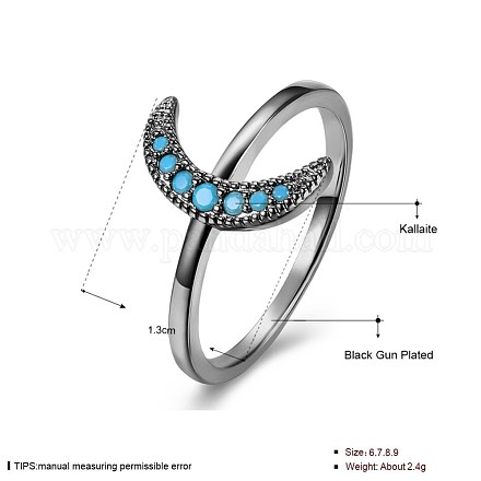 Высокомодные латунные пальцевые кольца RJEW-BB21320-B-6-1