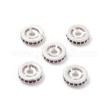 Латунные микро проложить кубического циркония бусы KK-R216-10C-S02-1