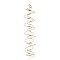 201 Stainless Steel Plant Hangers, Plant Hanger Stand, Spiral, Golden, 172~174x37~39mm, Hole: 5~5.5x4.5mm.