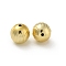Plating Acrylic Beads, Round, Golden Plated, 16mm, Hole: 1.9mm