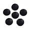 Spray Painted Natural Wood Buttons, Gear, 2-Hole, Black, 27.5x6mm, Hole: 2.2mm