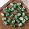 Resin Beads, Imitation Gemstone Beads, Rectangle, Green, 12x8x8mm