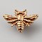 Bees Alloy Brooches, with Iron Pin, Light Gold, 17.5x26mm