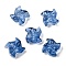 Glass Beads, Windmill, Steel Blue, 18x9x9mm, Hole: 1.2mm