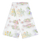 Polyester Fabric for DIY Crafts, Rectangle with Flower Pattern, White, 1300x0.1mm, 2 yards/pc