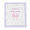 PET Printed Zip Lock Bags, Rectangle Packaging Self Seal Bags, Bowknot, 15x13x0.15cm