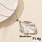 Stainless Steel Leaf Pendant Necklaces, Cable Chain Necklaces