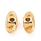 Brass Beads, Oval, Real 18K Gold Plated, 7.5x3.5x3.5mm, Hole: 1.2mm