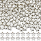 600Pcs CCB Plastic Beads, Star, Silver, 6x6.5x3.5mm, Hole: 1.2mm