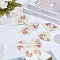 3Pcs 3 Styles Bowknot Polyester Hair Barrettes, with Iron Clips, for Women Girls, Floral White, 105~205x140~145x27~28mm, 1pc/style
