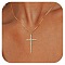 Cross Brass Micro Pave Clear Cubic Zirconia Pendant Necklaces for Women, Golden, 15.75 inch(40cm)