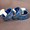 Stainless Steel Finger Rings, Ring Shape, Blue, Inner Diameter: 20mm