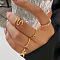 Alloy Finger Rings, Mixed Style, Golden, No Size