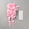 Bowknot Polyester Ornament Accessories, Pink, 95x150x10mm