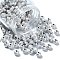 Frosted Acrylic Beads, Round, Silver, 6mm, 100pcs