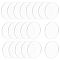 Transparent Acrylic Display Base, Circle Blank Discs, Clear, 100x4mm