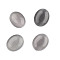 Cat Eye Cabochons, Oval, Gray, 25x18x6~7mm