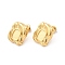 304 Stainless Steel Stud Earring Findings, Ion Plating(IP), Rectangle, Real 18K Gold Plated, Tray: 8x6mm, 18x16mm, Pin: 10x0.8mm