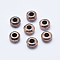 Brass Spacer Beads, Long-Lasting Plated, Cadmium Free & Nickel Free & Lead Free, Rondelle, Red Copper, 5x3mm, Hole: 1.5mm