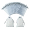 50Pcs Organza Bags Jewellery Storage Pouches Wedding Favour Party Mesh Drawstring Gift, Light Grey, 15x10cm