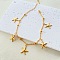 Bohemia Style Ocean Theme 304 Stainless Steel Anklets, Golden, Starfish, 7-7/8 inch(200mm)