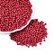 Baking Paint Glass Seed Beads, Indian Red, 8/0, 3mm, Hole: 1mm, about 10000pcs/bag