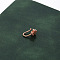 Brass Crystal Rhinestone Clip on Nose Rings, No Piercing Nose, Jewelry, Rose Gold, Flower, 10x5mm