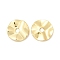 Brass Beads, Flat Round, Long-Lasting Plated, Rack Plating, Lead Free & Cadmium Free, Real 18K Gold Plated, 8x1.5mm, Hole: 1.4mm