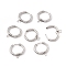 Tarnish Resistant 201 Stainless Steel Hoop Earring Findings, with 316 Stainless Steel Pin and 304 Stainless Steel Horizontal Loops, Hexagon, Stainless Steel Color, 20x19x2.5mm, Hole: 2.5mm, Pin: 1mm