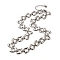 Non-Tarnish Handmade 304 Stainless Steel Necklaces, Stainless Steel Color, 16.42 inch(41.7cm)