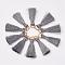 Cannetille Nylon Tassel Pendant Decorations, with Iron Findings, Golden, Gray, 30~32x7x4mm, Hole: 4x5mm