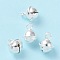 925 Sterling Silver Pendants, Bell Charms, Silver, 9.1x6.7mm, Hole: 1.6mm